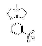 3-(6-methyl-1,3,6,2-dioxazaborocan-2-yl)benzenesulfonyl chloride Structure