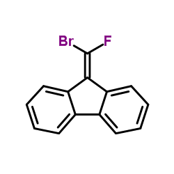 9-[Bromo(fluoro)methylene]-9H-fluorene Structure