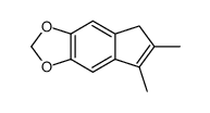 6,7-dimethyl-5H-cyclopenta[f][1,3]benzodioxole结构式