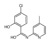 4-chloro-2-hydroxy-N-(4-methylpyridin-2-yl)benzamide Structure