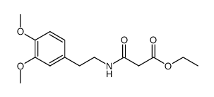 Propanoic acid,3-[[2-(3,4-dimethoxyphenyl)ethyl]amino]-3-oxo-,ethyl ester结构式