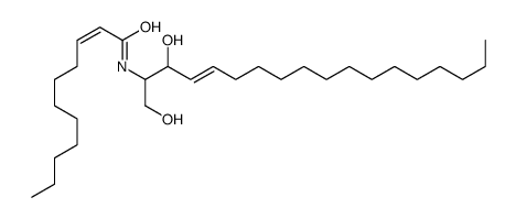 N-(1,3-dihydroxyoctadec-4-en-2-yl)undec-2-enamide结构式