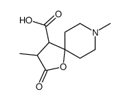 1-Oxa-8-azaspiro[4.5]decane-4-carboxylicacid,3,8-dimethyl-2-oxo-(8CI) structure