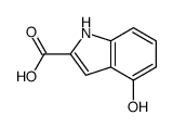 4-Hydroxy-1H-indole-2-carboxylic acid structure