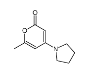 6-methyl-4-pyrrolidin-1-ylpyran-2-one Structure