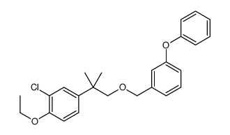 Benzene, 1-((2-(3-chloro-4-ethoxyphenyl)-2-methylpropoxy)methyl)-3-phe noxy- picture