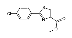 2-(4-chlorophenyl)-4,5-dihydro-thiazole-4-carboxylic acid methyl ester结构式