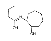 N-[(1S,2S)-2-hydroxycycloheptyl]butanamide Structure