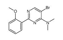 5-bromo-2-(2-methoxyphenyl)-N,N-dimethylpyrimidin-4-amine Structure