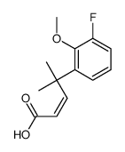 4-(3-fluoro-2-methoxyphenyl)-4-methylpent-2-enoic acid结构式