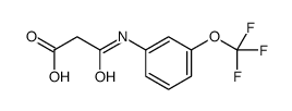 3-oxo-3-[3-(trifluoromethoxy)anilino]propanoic acid Structure