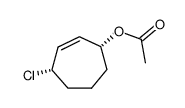 (Z)-1-acetoxy-4-chlorocyclohept-2-ene结构式