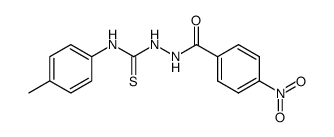 2-(4-nitrobenzoyl)-N-(p-tolyl)hydrazine-1-carbothioamide Structure