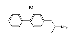 2-biphenyl-4-yl-1-methyl-ethylamine, hydrochloride结构式