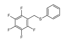1,2,3,4,5-pentafluoro-6-(phenylsulfanylmethyl)benzene Structure