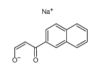 3-hydroxy-1-(2-naphthyl)prop-2-en-1-one sodium salt Structure