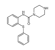 N-[(2-phenylthio)phenyl]-1-piperazinylcarboxamide Structure