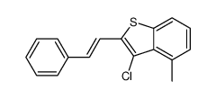 3-chloro-4-methyl-2-(2-phenylethenyl)-1-benzothiophene Structure