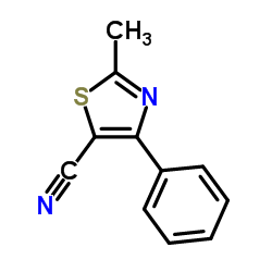 5-Cyano-2-methyl-4-phenylthiazole Structure