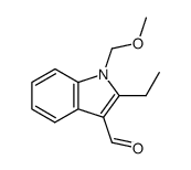 2-ethyl-1-methoxymethylindole-3-carbaldehyde结构式