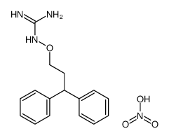2-(3,3-diphenylpropoxy)guanidine,nitric acid Structure