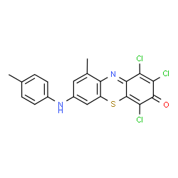 1,2,4-trichloro-9-methyl-7-[(p-tolyl)amino]-3H-phenothiazin-3-one picture