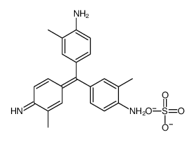 4-[(4-amino-3-methylphenyl)(4-imino-3-methylcyclohexa-2,5-dien-1-ylidene)methyl]-o-toluidine sulphate (1:1)结构式