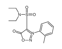 4-(diethylsulfamoyl)-3-(2-methylphenyl)oxadiazol-3-ium-5-olate结构式