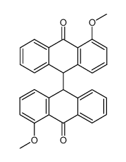 4,4'-dimethoxy-9H,9'H-[9,9']bianthryl-10,10'-dione结构式