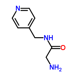 2-amino-N-(pyridin-4-ylmethyl)acetamide structure
