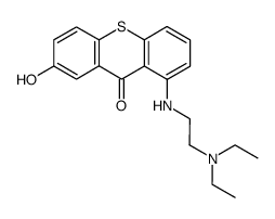 1-((2-(diethylamino)ethyl)amino)-7-hydroxy-9H-thioxanthen-9-one Structure