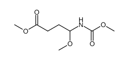 methyl 4-methoxy-4-((methoxycarbonyl)amino)butanoate结构式