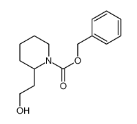 Benzyl 2-(2-hydroxyethyl)-1-piperidinecarboxylate结构式