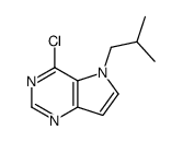 4-chloro-5-(2-methylpropyl)pyrrolo[3,2-d]pyrimidine结构式