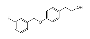 Benzeneethanol, 4-[(3-fluorophenyl)methoxy] Structure