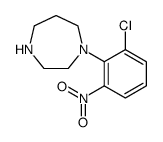 1-(2-Chloro-6-nitrophenyl)homopiperazine structure