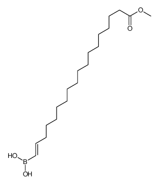 (18-methoxy-18-oxooctadec-1-enyl)boronic acid结构式