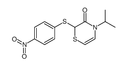 2-(4-nitrophenyl)sulfanyl-4-propan-2-yl-1,4-thiazin-3-one Structure