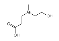 3-[2-hydroxyethyl(methyl)arsanyl]propanoic acid Structure