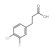3-(4-Chloro-3-fluorophenyl)propionic acid Structure