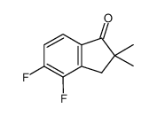 4,5-DIFLUORO-2,3-DIHYDRO-2,2-DIMETHYL-1H-INDEN-1-ONE结构式