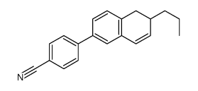 4-(6-propyl-5,6-dihydronaphthalen-2-yl)benzonitrile Structure