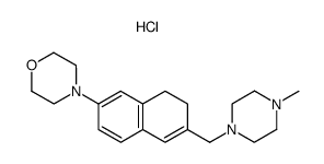 4-[6-(4-Methyl-piperazin-1-ylmethyl)-7,8-dihydro-naphthalen-2-yl]-morpholine; hydrochloride结构式