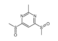 2-methyl-4,6-bismethylsulfinylpyrimidine structure