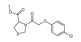 methyl 3-[2-(4-chlorophenoxy)acetyl]-1,3-thiazolidine-4-carboxylate Structure