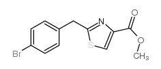 METHYL 2-(4-BROMOBENZYL)THIAZOLE-4-CARBOXYLATE structure