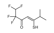 4-Heptene-3-thione,6,6,7,7-tetrafluoro-5-hydroxy-2-methyl- structure