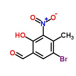 5-BROMO-2-HYDROXY-4-METHYL-3-NITRO-BENZALDEHYDE picture