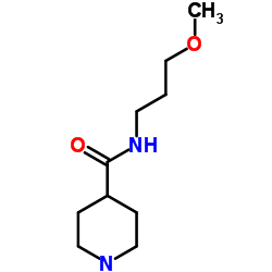 PIPERIDINE-4-CARBOXYLIC ACID (3-METHOXY-PROPYL)-AMIDE结构式