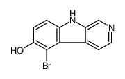 5-bromo-9H-pyrido[3,4-b]indol-6-ol Structure